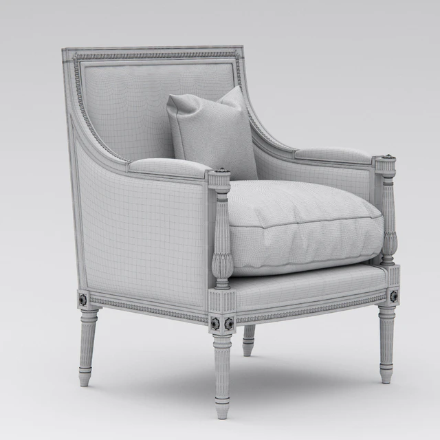 Armchair Minerva Bergere from Eloquenc — Descargar
