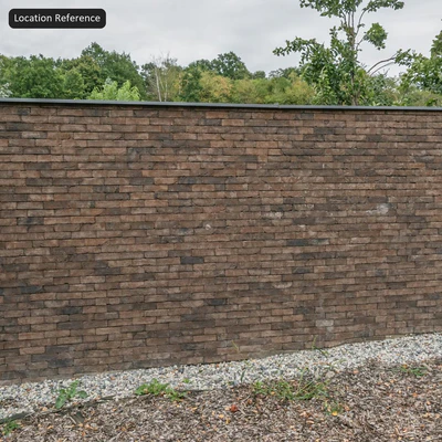 dark rusticated brick wall texture — Вид 6