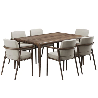 Dining chair and table191 — Ver 6