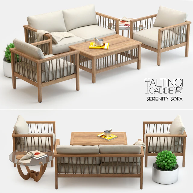 Altinci Cadde Serenity Garden Sofa Set — Скачать
