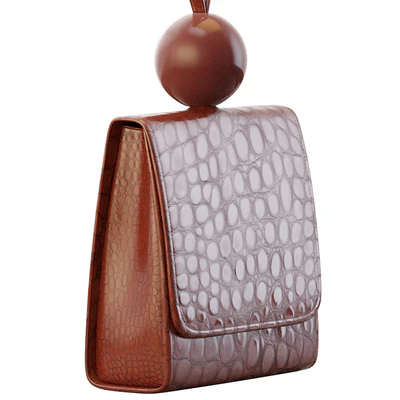 Bag Ball croc-effect leather tote — Ver 3