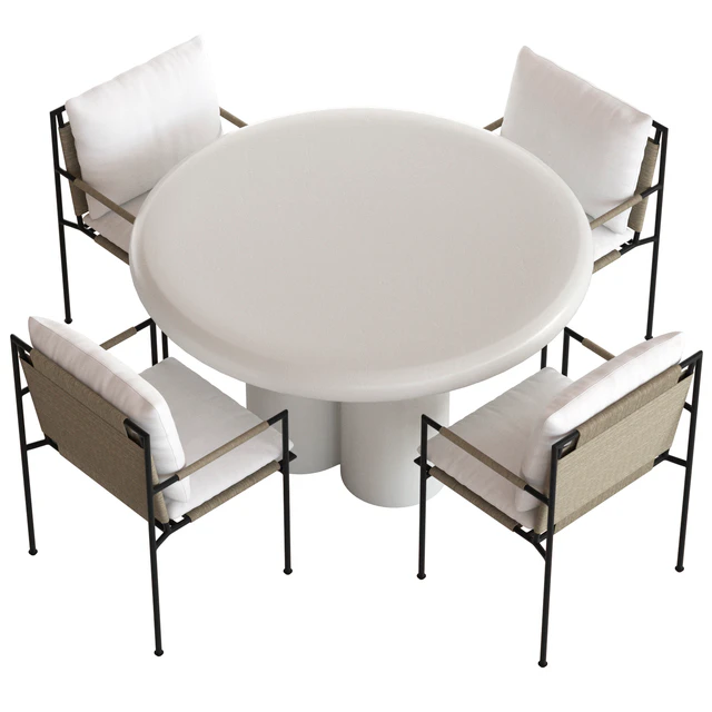 Coco Republic Malmo Chair and Anchorage Table — Скачать