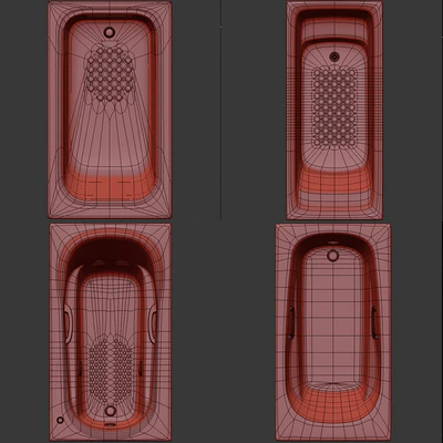 Toto  Bathtub, Rectangel — Вид 2