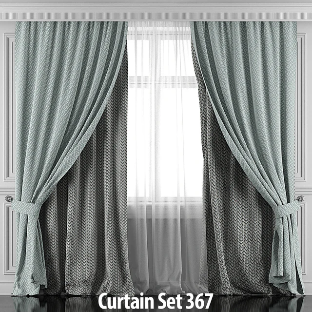 Curtains with window and moldings 366-371 — Download