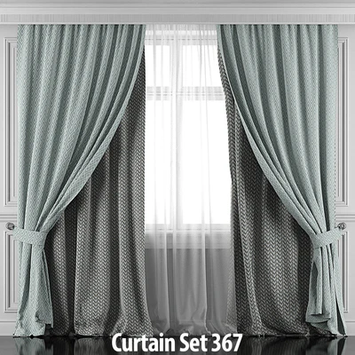 Curtains with window and moldings 366-371 — View 7