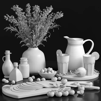 Decorative Set 21 for kitchen — Ver 4