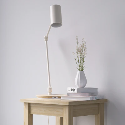 Bedside table with lamp — Ver 3