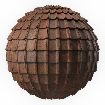 Roof Tile Materials 49- Concrete Roofing by Sbsar generator | Seamless, Pbr, 4k — Вид 6