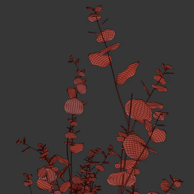 Eucalyptus branches in a green vase — Ver 4