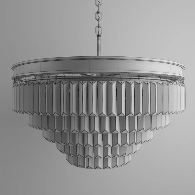 Chandelier RH 1920s Odeon Clear Glass Fringe Chandelier -60 — Descargar