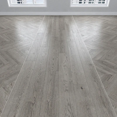 Parquet Oak gray, 3 types. Christmas tree, linear, chevron. — Ver 1