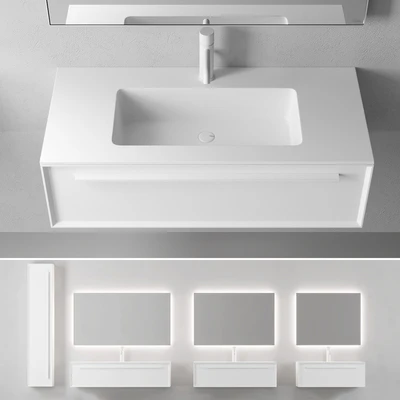 Falper 7.0 | Wall-mounted vanity unit with drawers — Ver 1