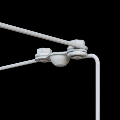 QUASAR COSMOS SQUARE TRIPLE SUSPENSION LAMP 120cm — Вид 4