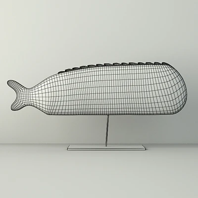 Antique Hand Carved Wooden Fish Sculpture — Ver 2