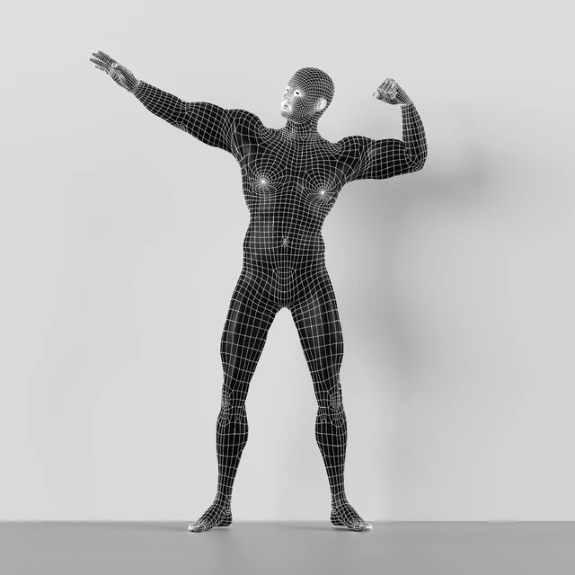 Man Muscle Pose Mannequin — Descargar