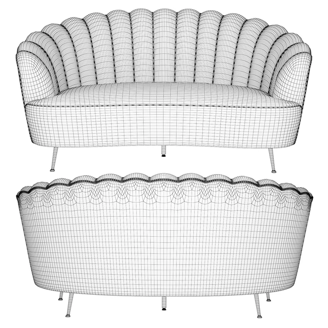 Rita Velvet Sofa — Скачать
