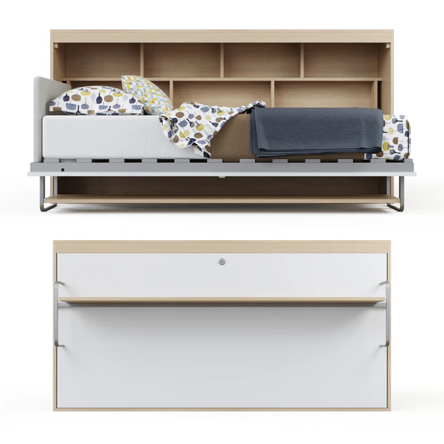 Guter Mobel - Transformer bed wardrobe with Standart table — Descargar