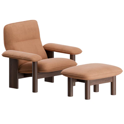 Brasilia Lounge Chair + Ottoman by Menu — Ver 6