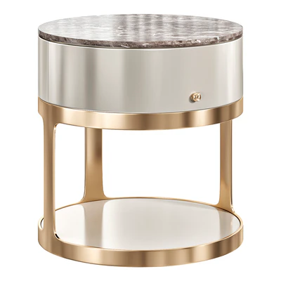 MEDALLION BEDSIDE TABLE by luxurylivinggroupv — View 2