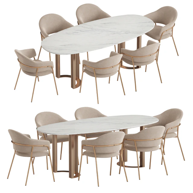 Hudkoff Lord table Gloria chair — Скачать