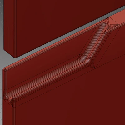 Integrated handle. kitchen facade — Ver 4