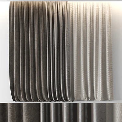 BROWN VELOUR CURTAINS — Ver 1