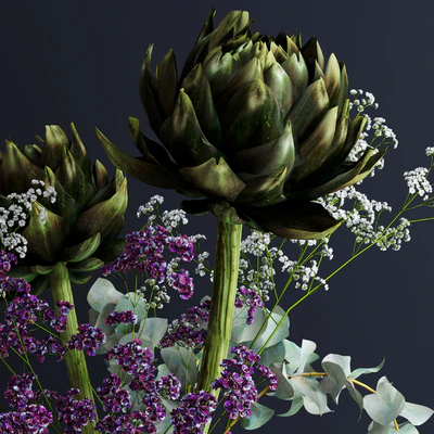 Bouquets in pink and white vases — Вид 2