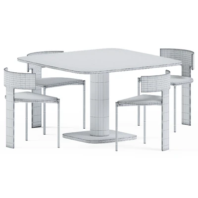 Matera Tavolo Table & Chair Zefir by Baxter — Ver 5