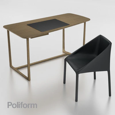 Set a desk + chair Poliform — Ver 1