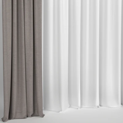 Curtains with tulle — Ver 5