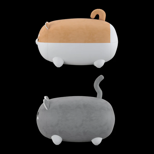 Stuffed toys cat and dog — Descargar