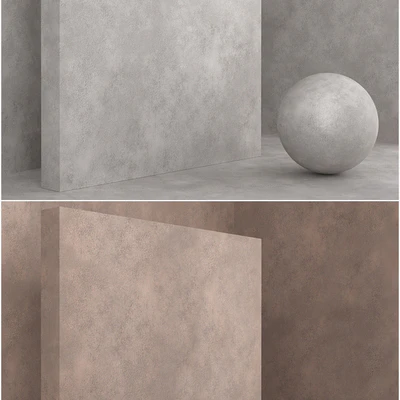 Material (seamless) - coating, plaster set 33 — Ver 3