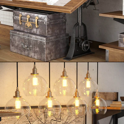 Restoration hardware cabinet decor set vol4 — Ver 3