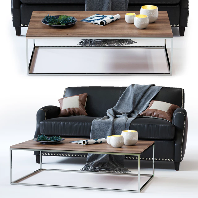 C&B Metropole Leather Loveseat — Descargar