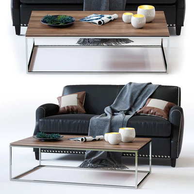 C&B Metropole Leather Loveseat — Ver 1