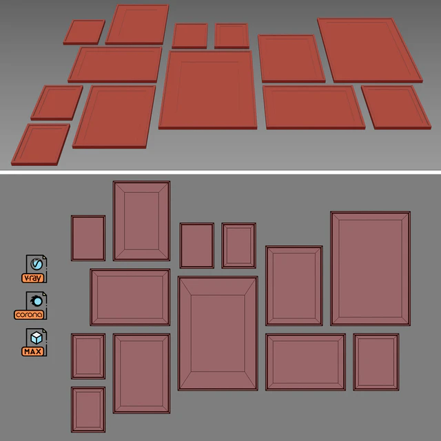 Interior Picture Frames Set-8 — Скачать