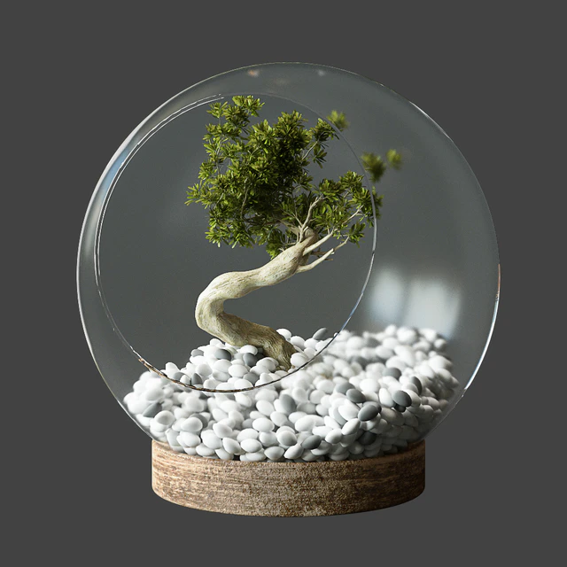 Little Tree In Glass Globe — Descargar