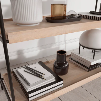 Woud Shelves with Decorative Filling — Ver 5
