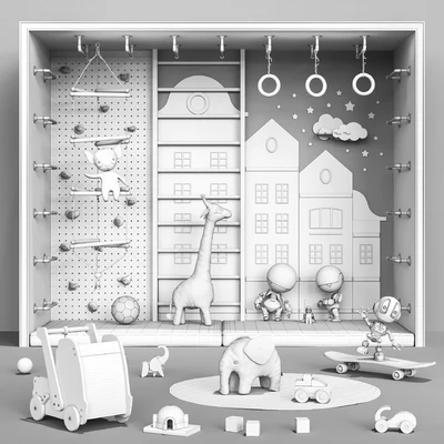Toys , decor and furniture for nursery 125 — Ver 5
