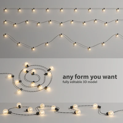 Editable Garland Lights Set 2 — Ver 1