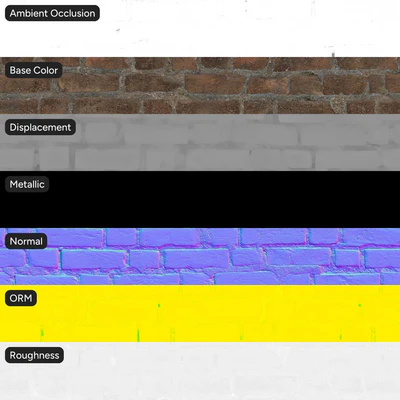 old running bond brick wall texture red — View 5