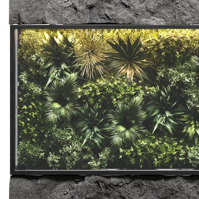 collection outdoor plant stand vertical garden wall glass box vase — Скачать