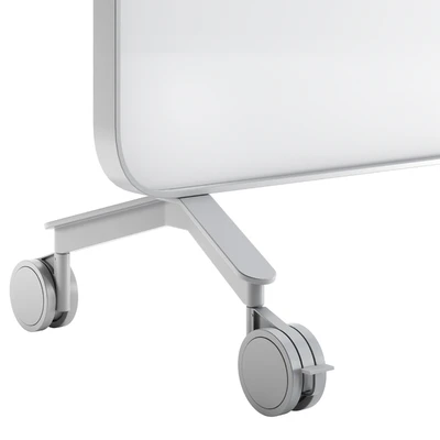 Lintex Frame Mobile double-sided glassboard with a bentwood frame — Ver 6