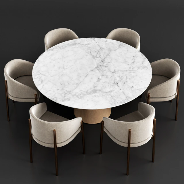 Porro Frank armchair and Materic table — Descargar