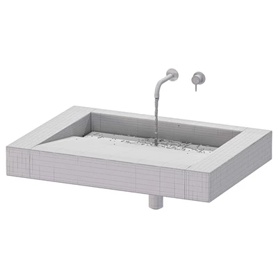 SSI Design Indiana wastafel Solid Surface minimal — Ver 4