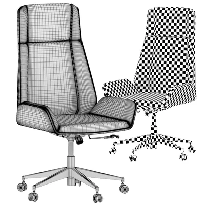 Hazel high back leather chair — Ver 4