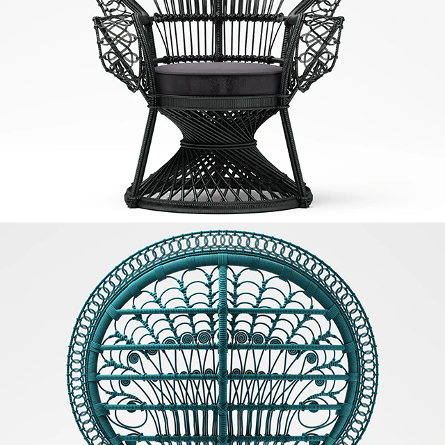 Кресло Black Peacock Chair New In — Скачать