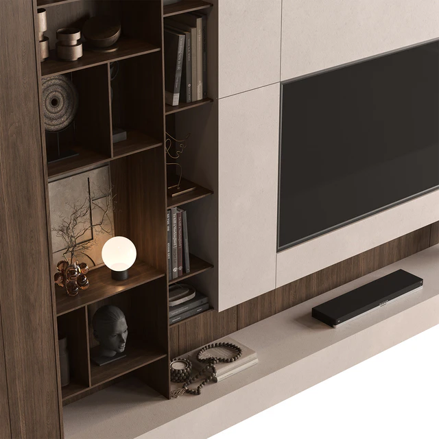TV Wall Wooden - Set 195 — Скачать