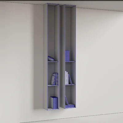 096 Wall rack shelves 03 neutral & minimal wood 01 — Вид 7