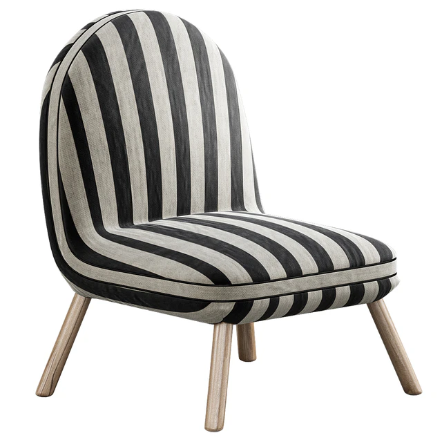 Кресло Upholstered fabric fantasia — Скачать